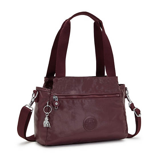 Kipling Elysia Metallic Omuz Çantası Bordo | TR 1809OK